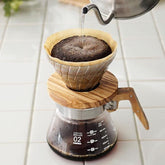 V60 Glass Dripper Olive Wood